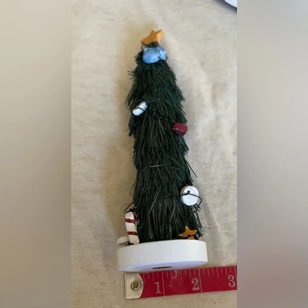 Vintage Christmas tree decoration 8”